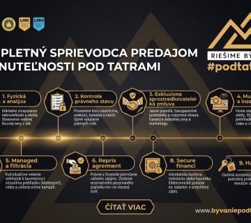 Ako prebieha bezpečný predaj nehnuteľnosti pod Tatrami: 9 krokov k úspešnému obchodu